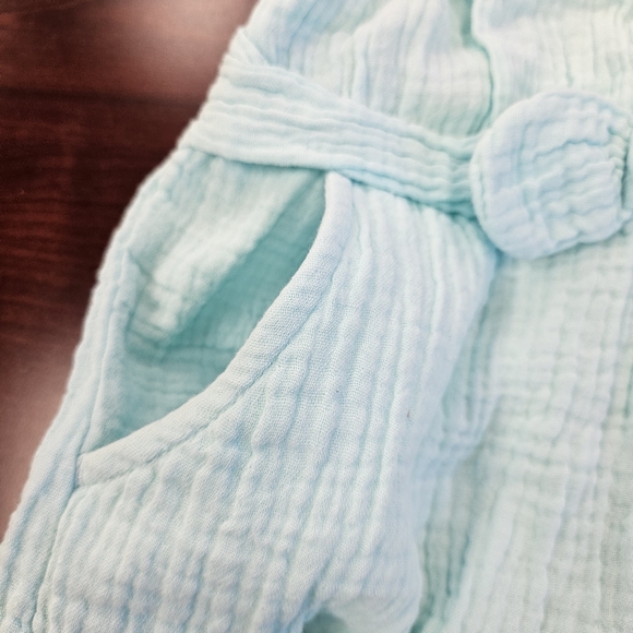 NWOT!!! Absolutely Adorable Aqua Blue Romper Genuine Kids by Osh Kosh Sz 2T - Picture 3 of 7